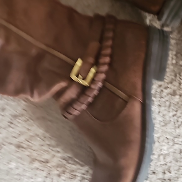 Womens knee high riding boots cowboy boots size 6 camella bare traps brown tan - Picture 2 of 5